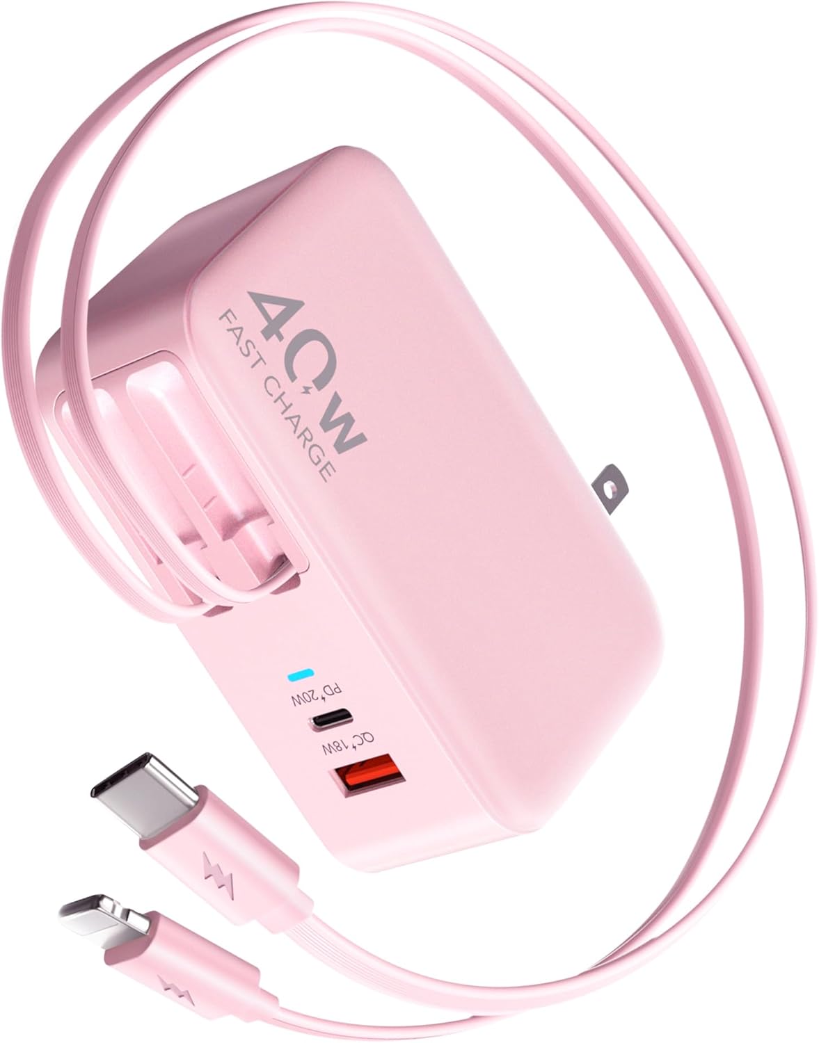 4-in-1 Retractable Wall Charger